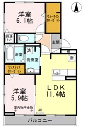 グランデタカオカの物件間取画像